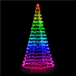 Twinkly Light Tree 3D, 300 LED, IP44, 2 m, must - Nutikas jõulupuu