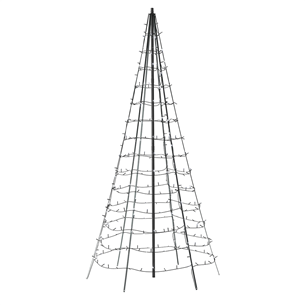 Twinkly Light Tree 3D, 300 LED, IP44, 2 m, must - Nutikas jõulupuu