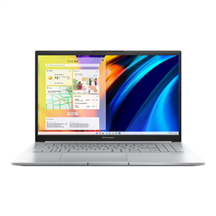 Asus Vivobook Pro 15, 15,6", 3K, OLED, Ryzen 5, 16 GB, 512 GB, W11H, hõbedane - Sülearvuti