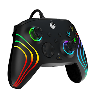 PDP, Xbox Series X|S & PC, Black Afterglow Wave Wired Controller - Pult