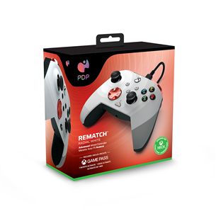 PDP, Xbox Series X|S & PC, Radial White REMATCH Controller - Пульт