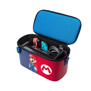 PDP Nintendo Switch Pull-N-Go Case Mario Edition, punane/sinine - Konsooliümbris