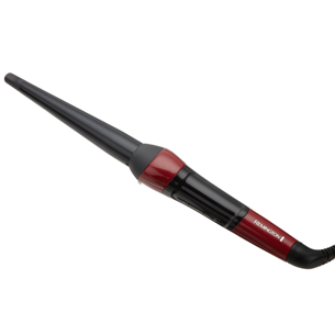 Remington Silk, diameter 13-25 mm, red/black - Conical curling wand