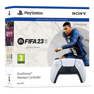 Sony DualSense + FIFA23, PlayStation 5 - Wireless controller + game 711719440093