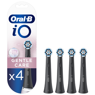 Braun Oral-B iO Gentle Care Black, 4 tk, must - Lisaharjad IOSB-4BLACK