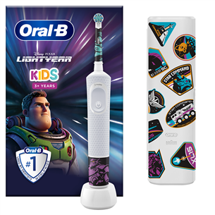 Braun Oral-B Lightyear, white - Electric toothbrush + travel case D100LIGHTYEARTRAVEL