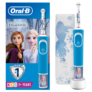 Braun Oral-B Frozen II, sinine - Elektriline hambahari + vutlar