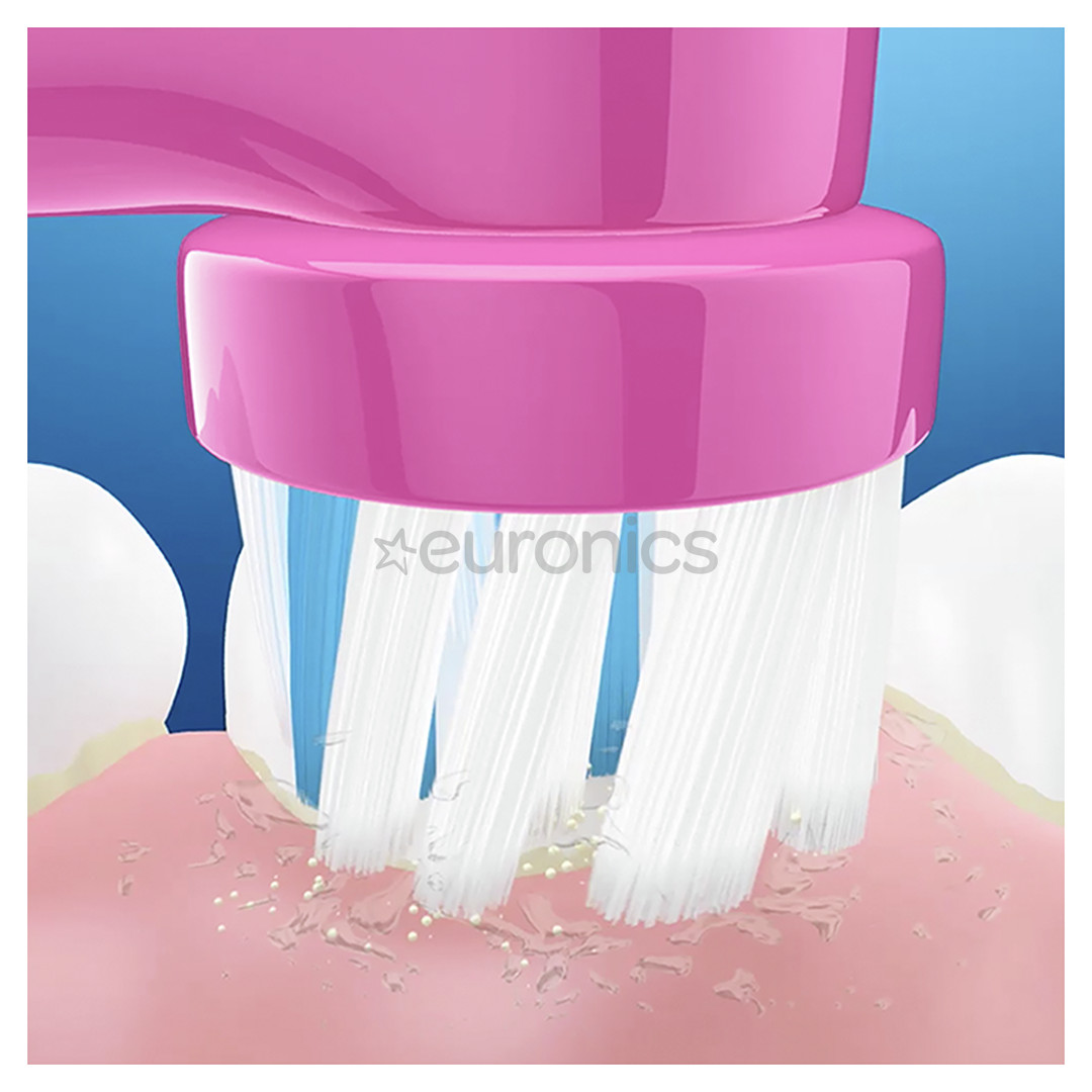 Braun Oral-B Frozen II, голубой - Электрическая зубная щетка + дорожный футляр