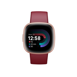 Fitbit Versa 4, beetroot/copper - Smart watch