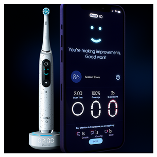 Braun Oral-B iO 10, valge - Elektriline hambahari