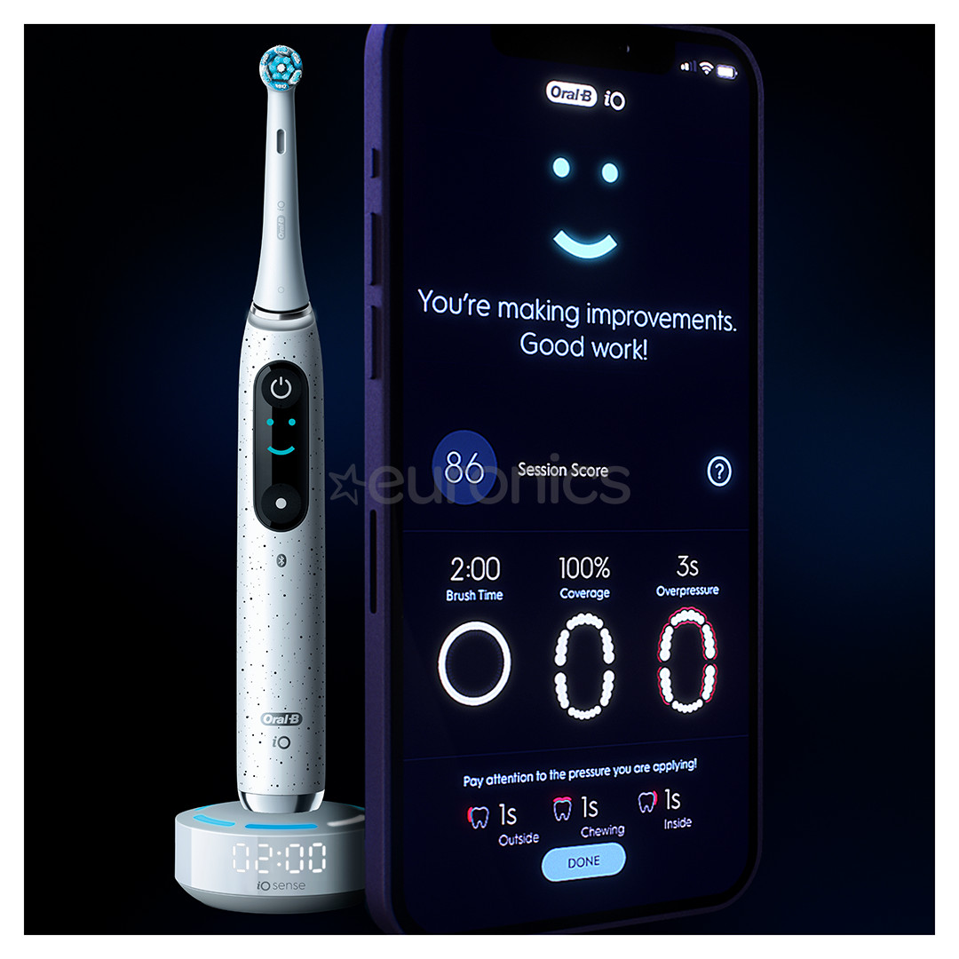 Braun Oral-B iO 10, valge - Elektriline hambahari