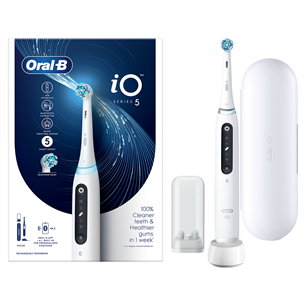 Braun Oral-B iO 5, valge - Elektriline hambahari