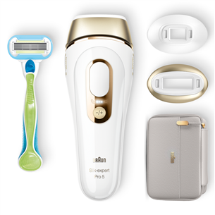 Get Braun Silk-expert Pro 5 PL5147 IPL Hair Removal, 3 Extras, Pro 5 PL5147  - White with best offers