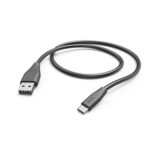 Hama Charging Cable, USB-A, USB-C, 1,5m, must - USB kaabel 00201595