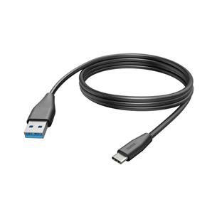 Hama Charging Cable, USB-A, USB-C, 3 m, black - USB Cable 00201597
