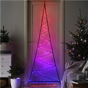 Twinkly Light Tree 2D, 100 LED, IP44, 2 m, black - Smart Christmas Tree