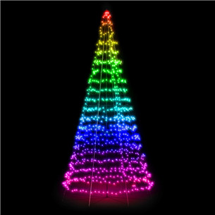Twinkly Light Tree 3D, 450 LED, IP44, 3 m, must - Nutikas jõulupuu