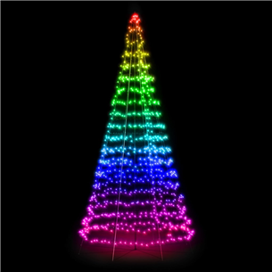 Twinkly Light Tree 3D, 450 LED, IP44, 3 m, must - Nutikas jõulupuu