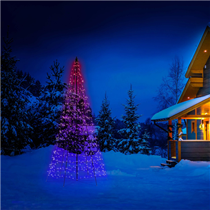 Twinkly Light Tree 3D, 450 LED, IP44, 3 m, must - Nutikas jõulupuu
