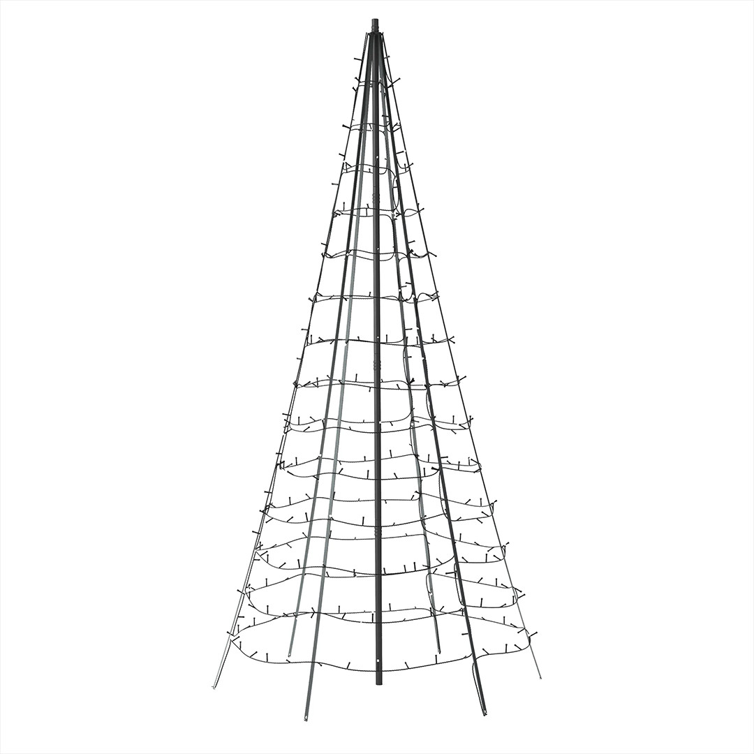 Twinkly Light Tree 3D, 750 LED, IP44, 4 m, black - Smart Christmas Tree