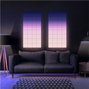 Twinkly Squares, 3 panels, IP20, black - Smart Light Wall Panels Expansion Pack