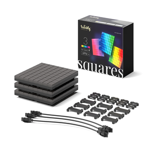 Twinkly Squares, 3 панели, IP20, дополнительный комплект, черный - Умные световые панели