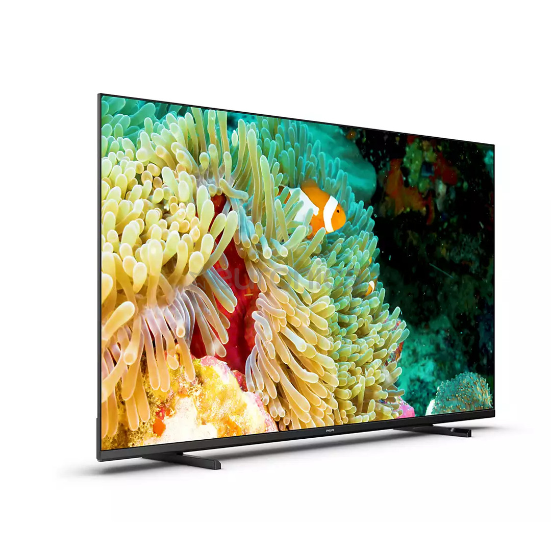 Philips PUS7607, 65'', 4K UHD, LED LCD, feet stand, black - TV