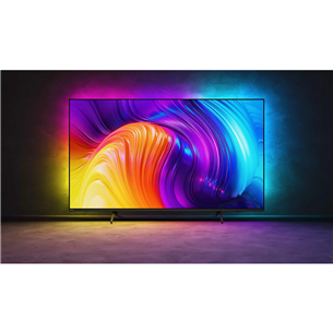 Philips The One PUS8517, 58'', 4K UHD, LED LCD, боковые ножки, темно-серый - Телевизор