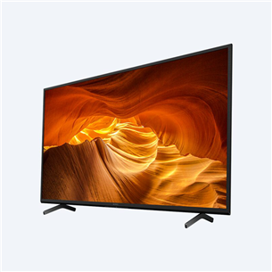 Sony X72K, 43", 4K UHD, LED LCD, боковые ножки, черный - Телевизор