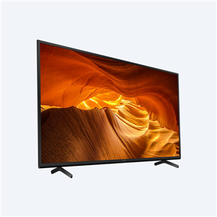 Sony X72K, 43", 4K UHD, LED LCD, jalad äärtes, must - Teler