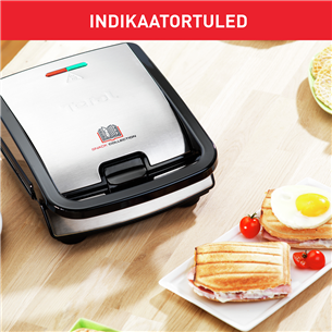 Tefal Snack Collection, 700 W, black/inox - Sandwich toaster with removable plates