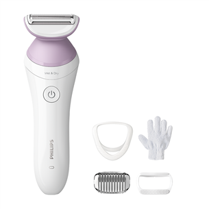 Philips Lady Shaver Series 8000, märg- ja kuivkasutus, valge - Juhtmeta raseerija