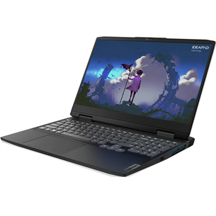 Lenovo IdeaPad Gaming 3 15IAH7, 15,6'', FHD, 120 Гц, i5, 8 ГБ, 512 ГБ, RTX 3050, ENG, черный - Ноутбук 82S900M6LT