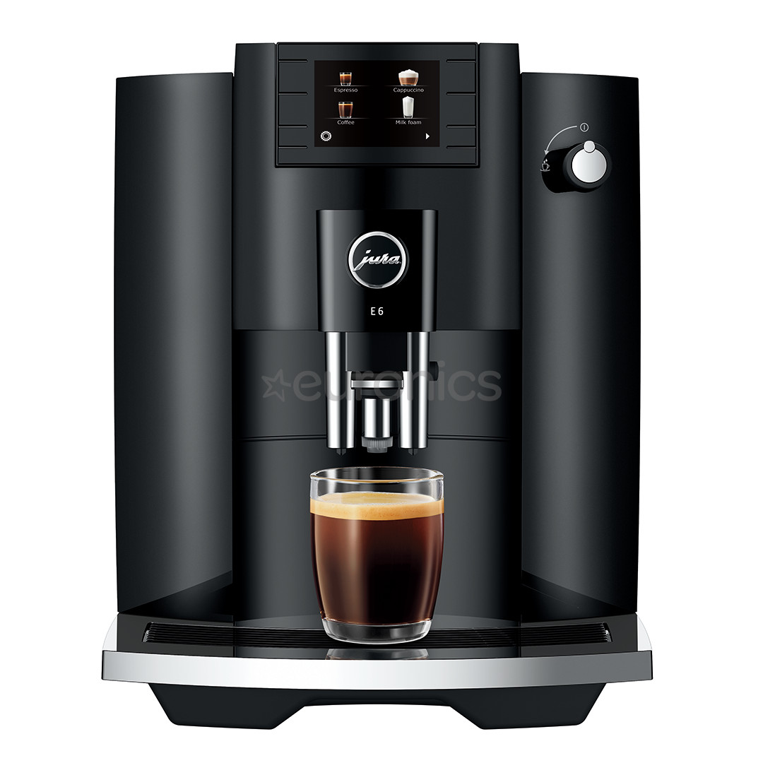 JURA E6 Piano Black - Espresso machine