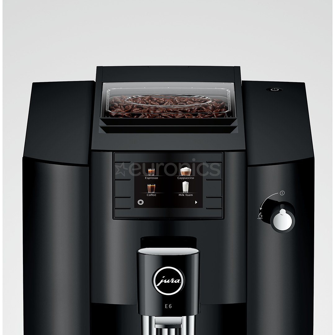JURA E6 Piano Black - Espresso machine