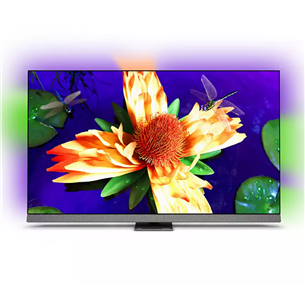 Philips OLED907, 65", 4K UHD, OLED, центральная подставка, серый - Телевизор 65OLED907/12