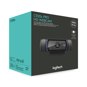 Logitech C920s Pro, FHD, must - Veebikaamera