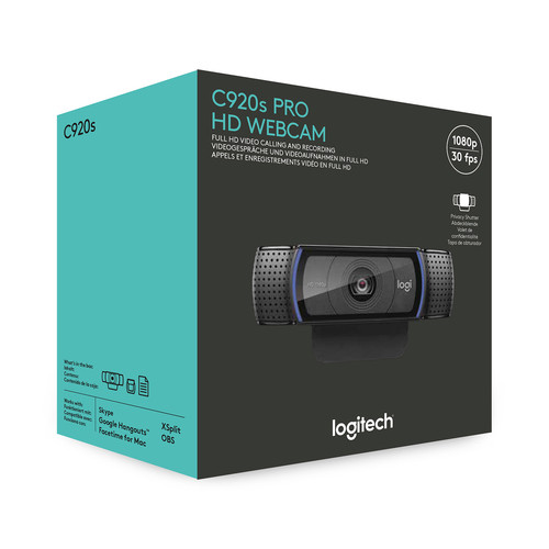 Logitech C920s Pro, FHD, must - Veebikaamera