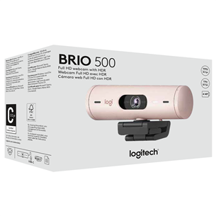 Logitech Brio 500, FHD, rose - Webcam