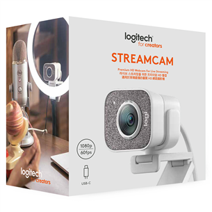 Logitech StreamCam, FHD, valge - Veebikaamera