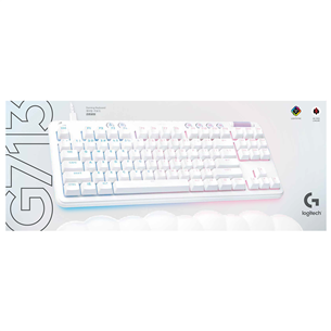 Logitech G713 TKL, GX Linear, US, valge - Klaviatuur