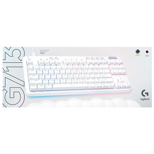 Logitech G713 TKL, GX Tactile, US, белый - Проводная клавиатура