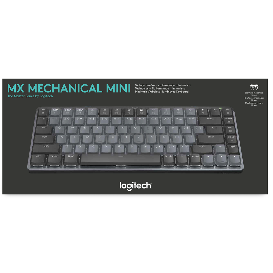 Logitech MX Mechanical Mini, Clicky, SWE, черный - Беспроводная механическая клавиатура