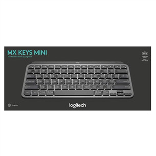 Logitech MX Keys Mini, RUS, gray - Wireless Keyboard