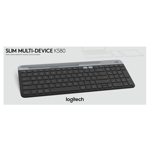 Logitech K580, RUS, hall - Juhtmevaba klaviatuur