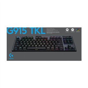 Logitech G915 TKL Linear, SWE, черный - Механическая клавиатура