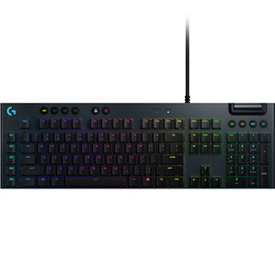 Logitech G815 Tactile, SWE, must - Mehaaniline klaviatuur