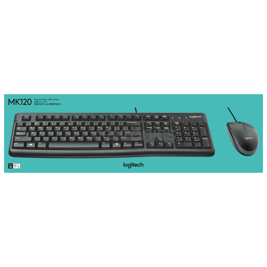 Logitech MK120, SWE, black - Desktop