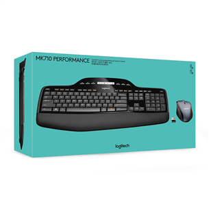 Logitech MK710, SWE, серый - Беспроводная клавиатура + мышь