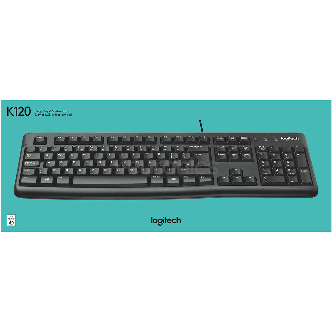 Logitech K120, EST, black - Keyboard